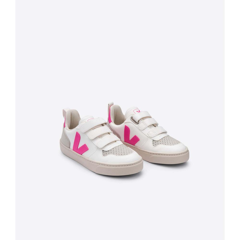 Veja V-10 CWL Topanky Detske White/Pink | SK 786UZG